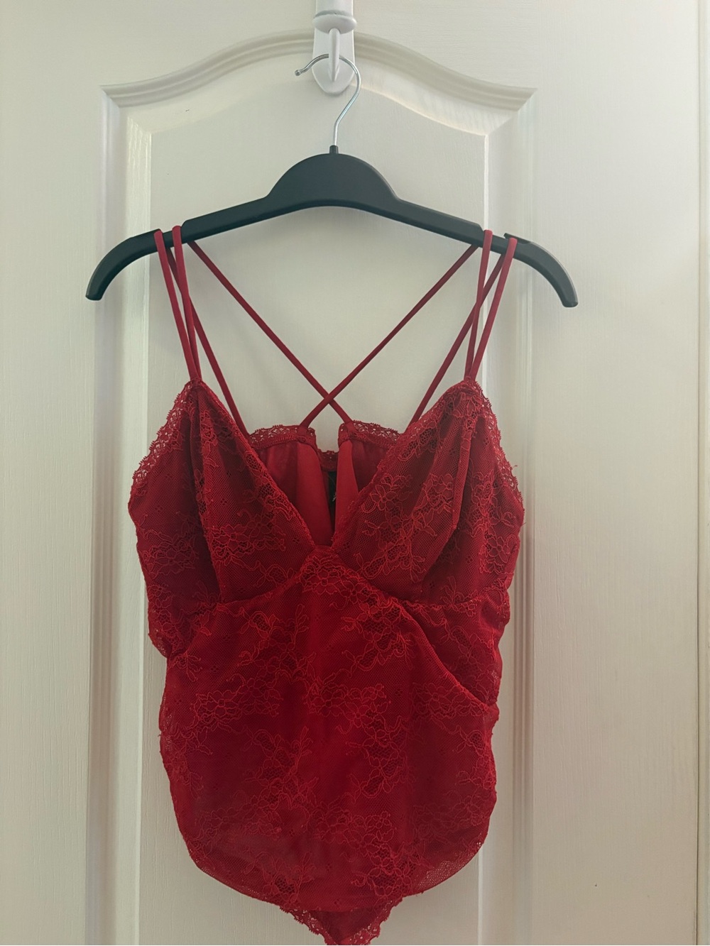 Garage Red Lace Strappy Tank top